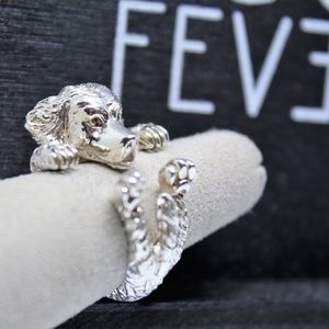 Dog Fever Hug Ring Sterling Silver Golden Retrieve